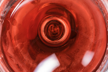Calice di vino rosato