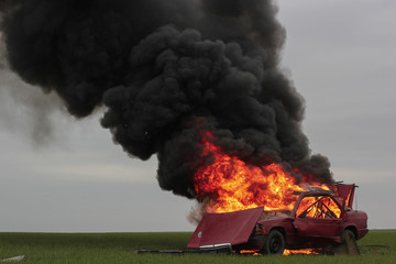 explosion car