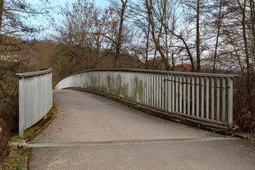 Beautiful bridges for pedestrians in the park