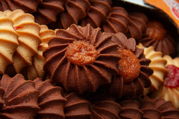 delicious shortbread with jam