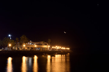 Fototapeta na wymiar Dock at night