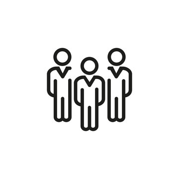 Business team line icon