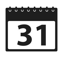 Calendar Icon. Flat style vector EPS.