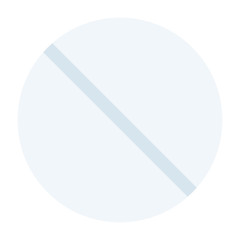 Round pill vector icon flat isolated