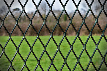 Fototapeta premium chain link fence