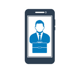 M Commerce Icon. Flat style vector EPS.