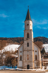Fototapeta na wymiar Beautiful church at Marktschellenberg-Bavaria-Germany