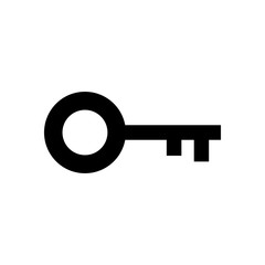 Key icon vector. Key vector icon. Key symbol for web site design