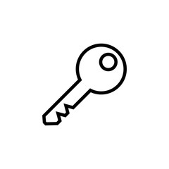 Key icon vector. Key vector icon. Key symbol for web site design
