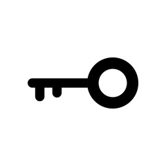 Key icon vector. Key vector icon. Key symbol for web site design