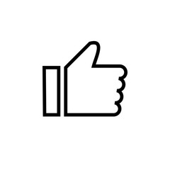 like icon vector. Thumbs up icon. social media icon. Like and dislike icon. Thumbs up and thumbs down