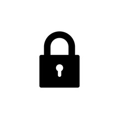 Lock icon vector. Encryption icon. Lock Icon in trendy flat style isolated. Security symbol