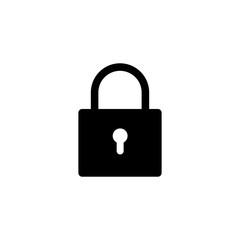 Lock icon vector. Encryption icon. Lock Icon in trendy flat style isolated. Security symbol