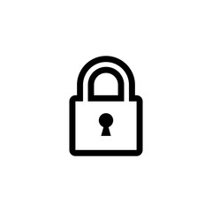 Lock icon vector. Encryption icon. Lock Icon in trendy flat style isolated. Security symbol