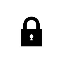 Lock icon vector. Encryption icon. Lock Icon in trendy flat style isolated. Security symbol