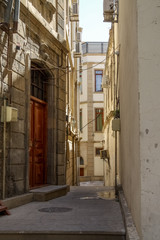 streets of old city of Baku