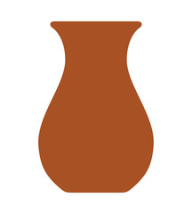 Clay jug vector flat isolated
