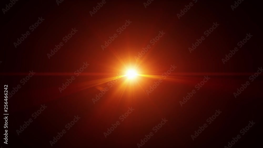 Poster 4k sunshine burst light background loop/ animation of beautiful loop of sunshine light lens flare bu