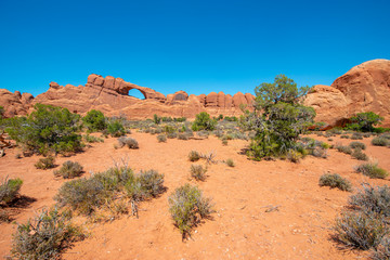 Skyline arch in Arches National Park, Moab, Utah, USA.