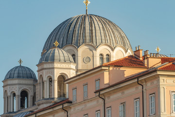 Fototapeta na wymiar Greek Orthodox church in Trieste, Italy. Details.