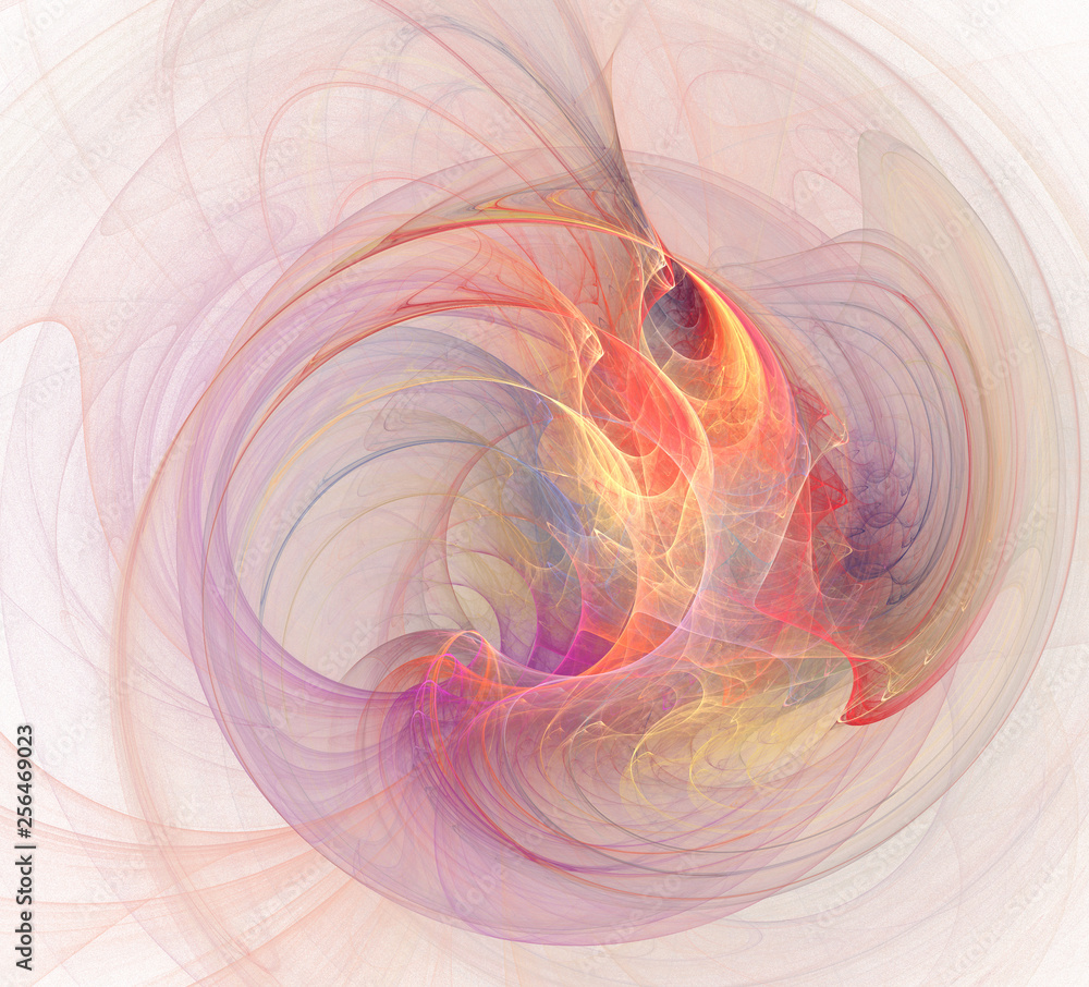 Fototapete an abstract computer generated modern fractal design. abstract fractal color texture. digital art. a