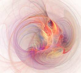 An abstract computer generated modern fractal design. Abstract fractal color texture. Digital art. Abstract Form & Colors.