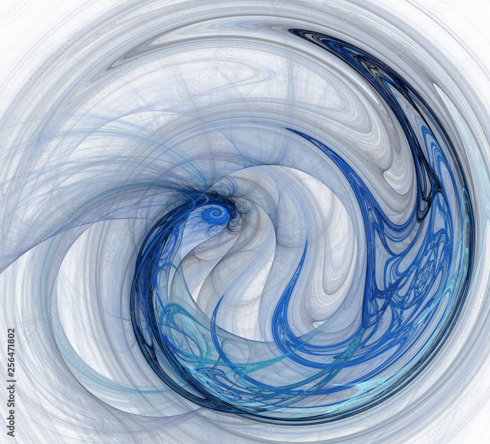 Fototapete an abstract computer generated modern fractal design. abstract fractal color texture. digital art. a