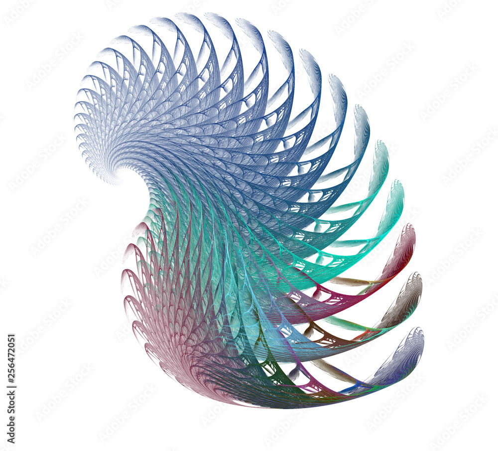 Leinwandbilder an abstract computer generated modern fractal design. abstract fractal color texture. digital art. a