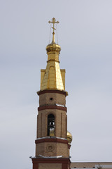 Fototapeta na wymiar bell tower of the Russian church
