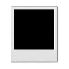 Blank instant photo frame isolated on white background. Realistic vector illustration