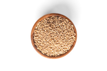 Wheat isolated on white background.