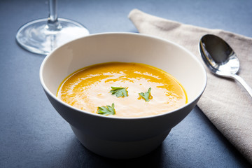 Fresh carrot soup
