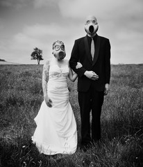 apocalypse wedding - obrazy, fototapety, plakaty