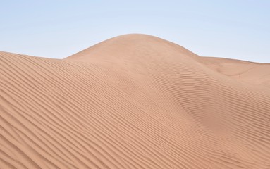 Sand dunes in Wahiba Sands desert Oman