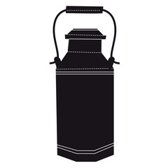 Milk container flat illustration on white