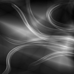 Monochrome black magic dark abstract background