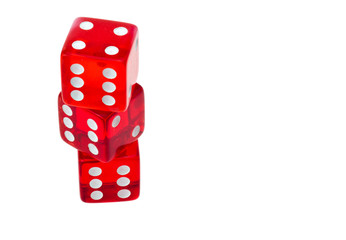 Trick Dice on a white background