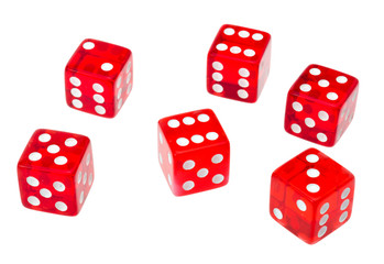 Trick Dice on a white background