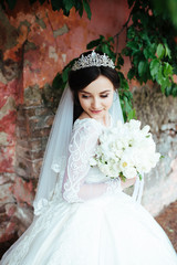 Nice portrait of a beautiful bride