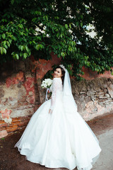 Nice portrait of a beautiful bride