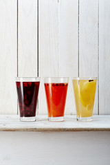 Selection of iceteas