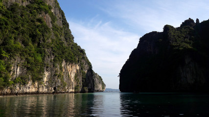 Fototapeta premium Mountains, sea, lagoon