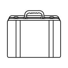 suitcase travel isolated icon