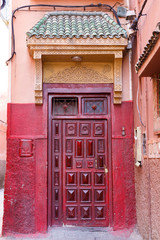 Traditional arabic Colorful Ancient style mosaic in interior elements. Abstract geometry, carved vintage pattern