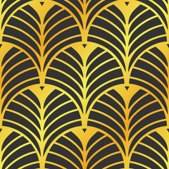 Vector modern tiles pattern. Abstract art deco seamless luxury background