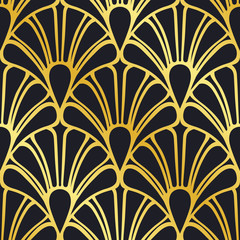 Vector modern tiles pattern. Abstract art deco seamless luxury background