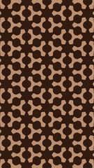 Ornate geometric pattern and two-tone abstract background