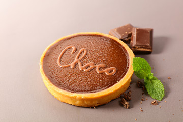 delicious chocolate tart