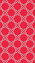 Ornate geometric pattern and two-tone abstract background