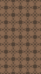 Ornate geometric pattern and two-tone abstract background